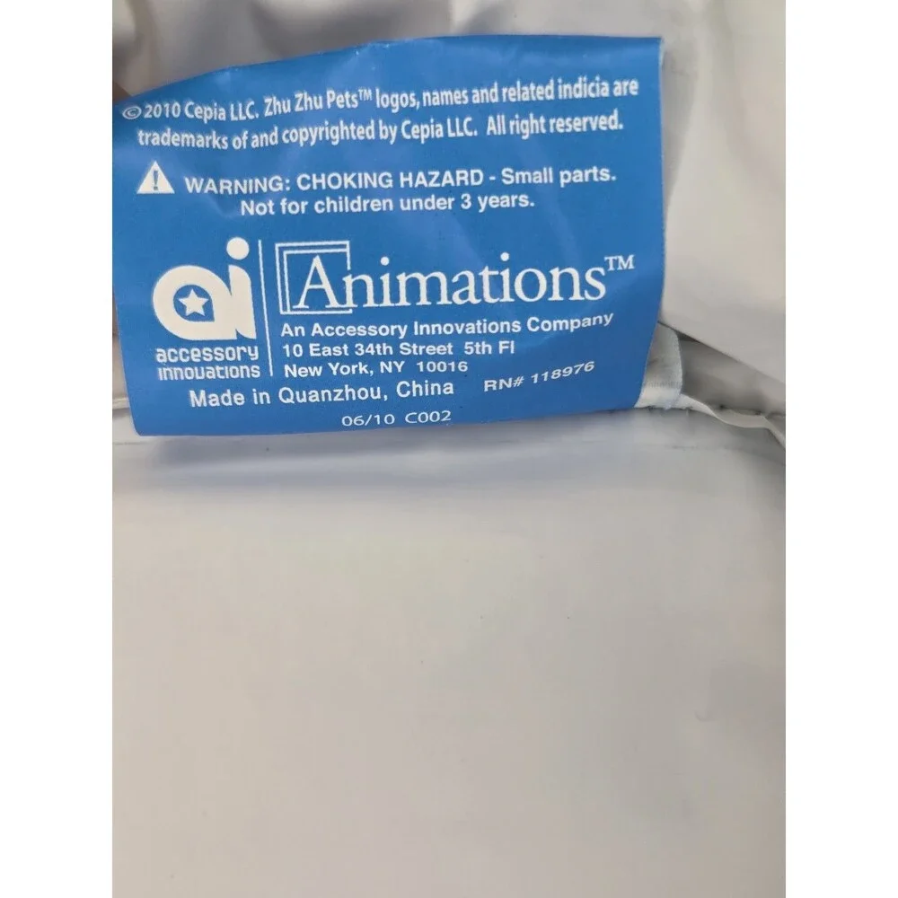 Zhu Zhu Pets Insulated Lunch Box Blue Kids Lunch Bag Hamster Cartoon